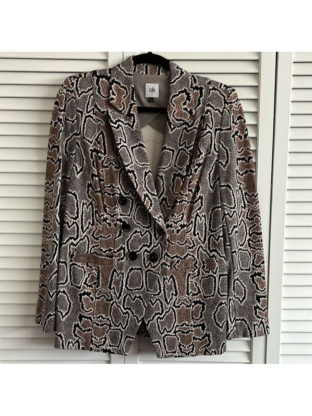 Cabi Snake Print Blazer